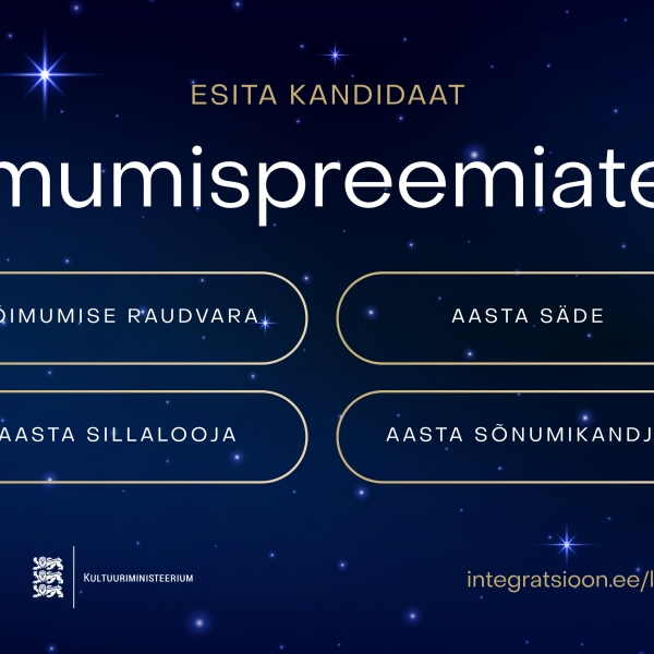 Algas kandidaatide esitamine lõimumispreemiatele